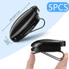 Picture of Frienda 5 Pieces Auto Car Vehicle Sun Visor Clip Holder Sunglasses Holder for Eyeglasses Mount Ticket Card Clip Glasses Holder for Car Accessories(Black)