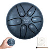Picture of Buddha Stones Mini Steel Tongue Drum 3 Inch 6 Notes Steel Drum Instrument, Ethereal Drum for Kids Adults, Handpan Drum for Meditation Sound Healing