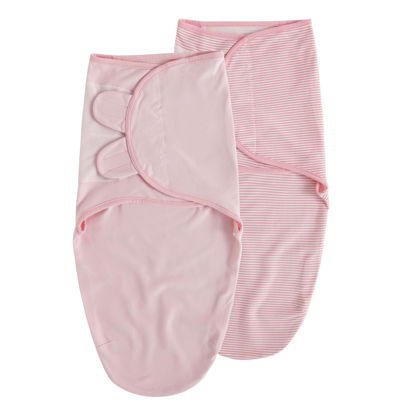 Picture of Soarwg Kids Baby Swaddle, Organic Baby Swaddles 0-3 Months, Swaddle Blanket, Swaddle Sack, Adjustable Newborn Infant Swaddle for Girl, Standard 100 by Oeko-TEX, Pink 2 Pack Small
