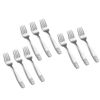 Picture of Pimoys 9 Pieces Toddler Forks Kids Forks, Kids Silverware Stainless Steel Childrens Safe Flatware Metal Baby Utensils Set Small Forks for Self Feeding, Dishwasher Safe