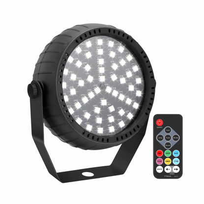 Picture of Telbum Strobe Light, 54 Super-Bright RGB LEDs Mini Strobe Light for Parties, Halloween Strobe Lights with Remote Control, Sound Activated & Speed Control DJ Flashing Light for Room Stage Disco Party