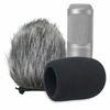 Picture of SUNMON Windscreen and Foam Cover, Indoor Outdoor Microphone Wind Muff for Audio-Technica AT2020, AT2020USB, AT2020USB+ mic AT2035, AT4040, AT2050 Microphone（2Pack）