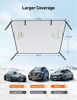 Picture of AstroAI Windshield Cover for Ice and Snow, Windshield Snow Cover 4-Layer Protection for Snow, Ice, UV, Frost Wiper & Mirror Covers, Windproof Sunshade Cover for Cars, Sedans, and Compact SUVs (Large)