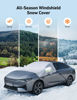 Picture of AstroAI Windshield Cover for Ice and Snow, Windshield Snow Cover 4-Layer Protection for Snow, Ice, UV, Frost Wiper & Mirror Covers, Windproof Sunshade Cover for Cars, Sedans, and Compact SUVs (Large)