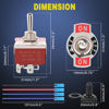 Picture of Nilight 4Pin Reverse Polarity Toggle Switch 2PCS 12V Momentary Rocker Switch 30A On Off On DPDT 3 Position Waterproof Boot Cap Jack Motor Switch Control w/14 Gauge Wires, 2 Years Warranty