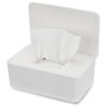 Picture of NOVWANG Wipes Dispenser, Baby Wipe Holder, Keeps Wipes Fresh, Refillable Wipe Container Baby Wipes Case for Bathroom Wipes Pouch Case, White