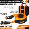 Picture of ALL-TOP Extreme Duty Tow Strap Recovery Kit: 4inch x 20ft (46,500lbs) 100% Nylon and 22% Elongation Snatch Strap + 3/4 Heavy Duty D Ring Shackles (2pcs) + Storage Bag