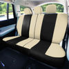 Picture of FH Group Car Seat Covers Rear Set Cloth - Universal Fit Automotive Seat Covers, Low Back Front Seat Covers, Solid Back Seat Cover, Washable Car Seat Cover for SUV, Sedan and Van Beige