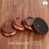 Picture of Piano Caster Cups Upright Piano Caster Cups Wood Coasters Cups