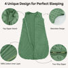Picture of Unnivoll Fleece Baby Sleep Sack 12-18 Months with Plush Dots 1.5 Tog Baby Wearable Blanket with 2-Way Zipper Warm Sleeping Sack for Toddler Infant - Large, Blue&Green
