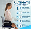 Picture of ComfiLife Premium Comfort Seat Cushion - Non-Slip Orthopedic 100% Memory Foam Coccyx Cushion for Tailbone Pain - Cushion for Office Chair Car Seat - Back Pain & Sciatica Relief (Navy)