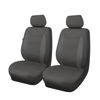 Picture of Flying Banner car seat Covers Protects Water Proof Faux Leather Carbon Fiber Fronts Gray Gray