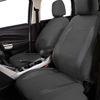 Picture of Flying Banner car seat Covers Protects Water Proof Faux Leather Carbon Fiber Fronts Gray Gray
