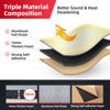 Picture of AggSound 394mil Thickened Sound Deadener for Cars - Aluminum Foil Foam Noise Deadening Material - Heat Shield Hood Insulation Dampening Mat 6sqft