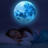 Picture of 1138Pcs Glow in The Dark Stars, Glow in The Dark Moon for Ceiling Planets Space Wall Stickers Solar System Galaxy Wall Decals for Kids Boys Bedroom Living Room Decoration -Blue