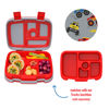 Picture of Bentgo® Kids Prints Tray with Transparent Cover - Reusable, BPA-Free, 5-Compartment Meal Prep Container with Built-In Portion Control for Healthy Meals At Home & On the Go (Trucks)