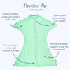 Picture of SleepingBaby Zipadee-Zip Transition Swaddle - Fleece Baby Swaddling Blanket with Zipper - Mint, Small (4-8 Month)