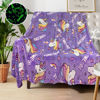 Picture of Unicorn Blanket for Girls, Glow in The Dark Blankets for Girls Kids Blankets for Girls, Personalized Blankets for Girls/Baby/Toddler, Unicorns Gifts for Girls Age 1-12, Soft Fleece Blanket 40"x 50"