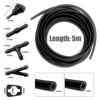 Picture of Windshield Washer Hose Kit, 5M Washer Fluid Hose+12 Pcs Hose Connectors+2 Fan Nozzles+2 Rubber Gaskets, Connect Car Water Pump and Nozzles, Suitable for Most Car Windshield Washer Tubing