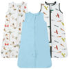 Picture of TotAha Baby Sleep Sacks 3-Pack, Stretchy Sleepsack, Silky Comfort, Buttery Soft, Swaddle Transition Sleeping Bag, 2-Way Safe Zippers, Wearable Blanket Baby Sleep Bag for 0-3-6-12-18-24 Months 0.5 TOG