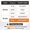 Picture of PAMAGOO SE244P60EZ10 24 inch 60 lbs Strut Gas Prop Shock 24’’ Per Prop Shock Lift for Camper Shell Tonneau Cover RV Bed Door and Other DIY Applications 2 Pack