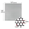 Picture of AggAuto 3Pcs Universal 13"x13" Metal Mesh, Never Rust Aluminum Alloy Vent Mesh Screen Grille Insert Hardware Cloth Honeycomb Hole 6mm Black