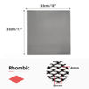 Picture of AggAuto 3Pcs Universal 13"x13" Metal Mesh, Never Rust Aluminum Alloy Vent Mesh Screen Grille Insert Hardware Cloth Rhombic Hole 4x8mm Black