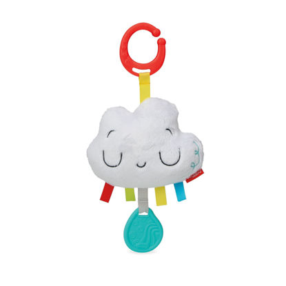 Picture of Nuby Cloud Chime Plush Teether - Baby Teething Toy for Car Seats and Strollers - 0+ Months