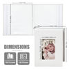 Picture of HenPisen Photo Album 4x6 100 Pockets, Linen Cover Top Loader Vertical, Slip-in Picture White Pockets Albums for Wedding, Family, Anniversary, Baby, Vacation