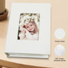 Picture of HenPisen Photo Album 4x6 100 Pockets, Linen Cover Top Loader Vertical, Slip-in Picture White Pockets Albums for Wedding, Family, Anniversary, Baby, Vacation