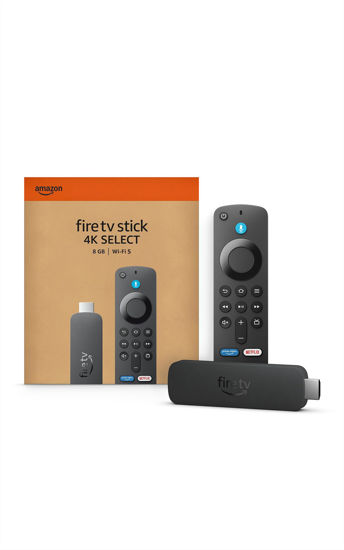Picture of Amazon Fire TV Stick 4K Select (newest model), start streaming in 4K, AI-powered search, and free & live TV