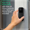 Picture of Blink Video Doorbell (newest model) - Head-to-toe HD view, two-year battery life, and simple setup. Sync Module Core included - System (Black)