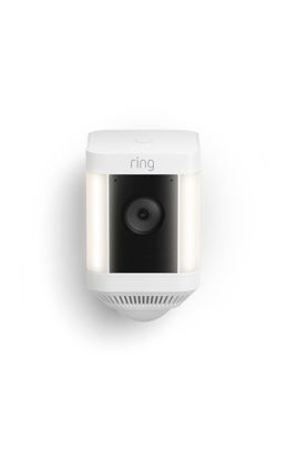 Picture of Ring Spotlight Cam Plus, Battery (newest model), Home or business security with HD video, Two-Way Talk, Color Night Vision, and Security Siren, White