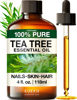 Picture of KUKKA Tea Tree Essential Oils - 4 Fl Oz - for Hair, Skin, Diffuser, Aromatherapy & DIY Soap Making Scent