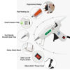 Picture of SHJADE Mini Hot Glue Gun Kit with 30 Glue Sticks - Fast Preheating Hot Melt Gun, High Temp for School Crafts DIY Arts and Quick Home Repairs(White)