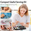 Picture of Coquimbo Sewing Kit Gifts for Mom Grandma Women Men Teen Girls Boys Beginner Traveler, Portable Sewing Supplies Accessories Contains Thread, Needles, Scissors, Dorm Room Essentials (Black, M)