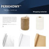 Picture of PerkHomy Brown Kraft Paper Roll 17.5" x 1,200" (100') for Valentines Gift Wrapping Bulletin Board Craft Art Bouquet Flower Packing Easel Moving Shipping Floor Poster Covering Table 70GSM 50LB