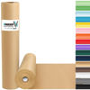 Picture of Vanhench Brown Wrapping Paper Roll, Craft Kraft Packing Paper 17.5"x 1200"(100') for Birthday Valentines Gift Bulletin Board Arts Bouquet Flower Table Covering Poster Moving Supplies 70GSM 50LB