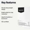 Picture of Amazon Basics Cardstock Paper, 8.5" x 11", 65 lb/176 gsm, 96 Bright, White, 250 Sheets