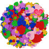 Picture of 300 PCS Glitter Heart Stickers, Colorful Self Adhesive Foam Star Heart Stickers, Arts Craft Mini Star Bulk for Valentine Crafts DIY Greeting Card Envelopes Scrapbooking