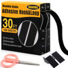Picture of Navona 30Ft x 1 Inch Hook and Loop Strips with Adhesive - 2 Rolls Heavy Duty Hook and Loop Tape with Backing for Home, Office, School, and Crafting Projects, Black