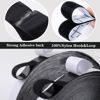 Picture of Navona 30Ft x 1 Inch Hook and Loop Strips with Adhesive - 2 Rolls Heavy Duty Hook and Loop Tape with Backing for Home, Office, School, and Crafting Projects, Black