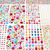 Picture of MYDBUYSOME 2774pcs Gem Stickers Jewels for Crafts, Self Adhesive Rhinestone Jewel Stick on Gems, Acrylic Bling Heart Stickers, Craft Supplies for Kids