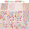 Picture of MYDBUYSOME 2774pcs Gem Stickers Jewels for Crafts, Self Adhesive Rhinestone Jewel Stick on Gems, Acrylic Bling Heart Stickers, Craft Supplies for Kids
