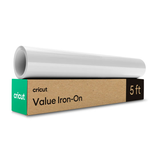 Picture of Cricut® Value Iron-On, White (12 in x 5 ft)- HTV Heat Transfer Vinyl