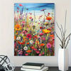 Picture of BYGFHLYW Diamond Art Painting Kits for Adults, Sea of Flowers 5D Diamond Painting Dots Art Kits for Adults Beginner, Flowers DIY Full Round Gem Crystal Art Paint by Diamond, Home Wall Decor 12x 16 in