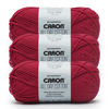 Picture of Caron All Day Cotton - 3 Pack of 173 Yards/3.52 oz Red Lip 100% Mercerized Cotton Yarn