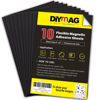 Picture of DIYMAG Magnetic Adhesive Sheets, 4" x 6" 10 Pack Cuttable Magnets Flexible Magnet Sheet with Adhesive for Crafts Photos Classroom Decorations Easy Peel and Stickers for Planning Organization