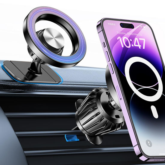 Picture of Kaistyle for Magsafe Car Mount【20 Strong Magnets】Magnetic Phone Holder for Car Phone Holder Mount Dash Mounted Holders Cell Phone Holders for Your Car Accessories for Women Men for iPhone 17 16 15 14