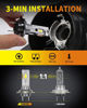 Picture of Termitor Latest H7/H7LL Bulbs, 50,000LM 900% Brightness, 6500K White Super Bright, 1:1 Halogen Size, 6500 Cool White H7 Fog Lights, No Adapter Required, Easy Install, Non-Polarity, Pack of 2